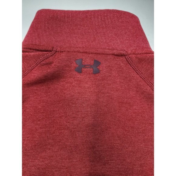 Under Armour ColdGear Storm Pullover Mens Small Loose Burgundy 1/2 Zip - Picture 8 of 14